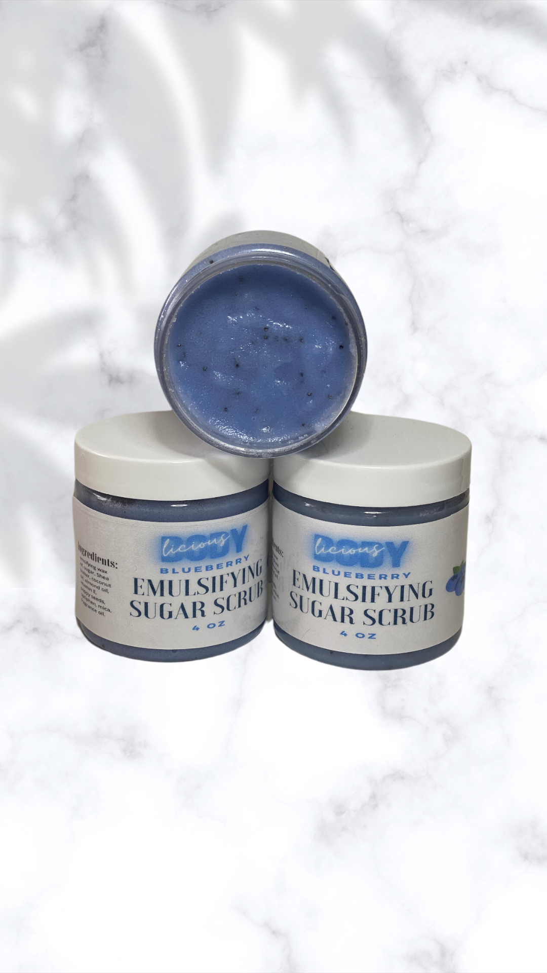 Blueberry Emulsifying Sugar Scrub